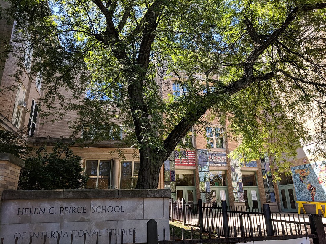 Helen C. Peirce School of International Studies, front entrance